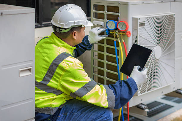 Professional Ductwork Repair technician working in Allegan, MI